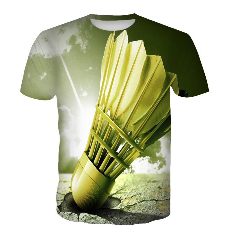 Badminton Aesthetic - T-shirt da badminton Volano Stampa 3D