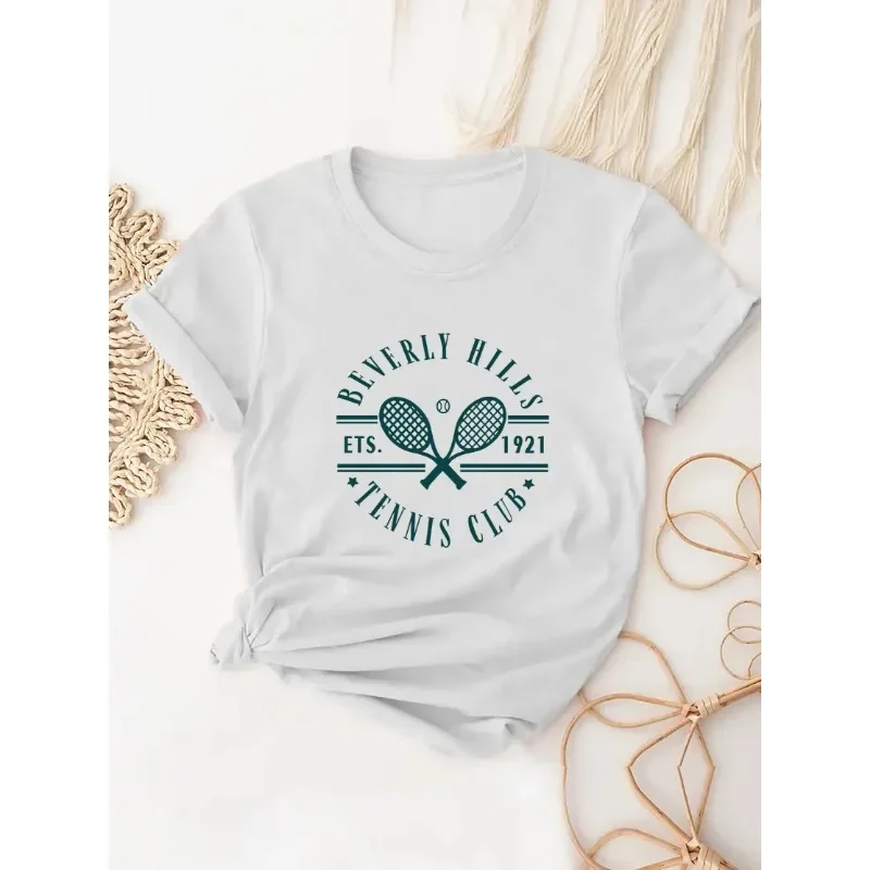 Badminton Wallpaper - T-shirt stampata con racchetta da badminton